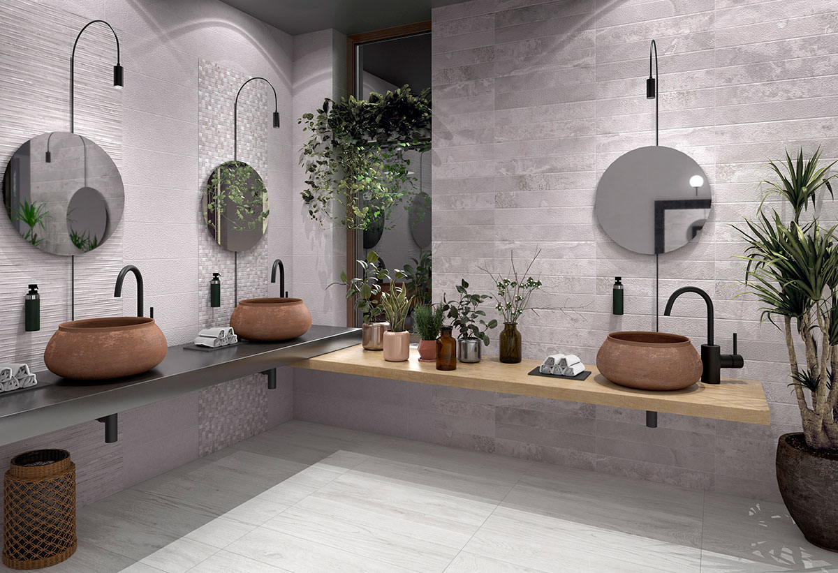 Απεικονίζεται το ντεκόρ τοποθετημένο σε έναν τοίχο.