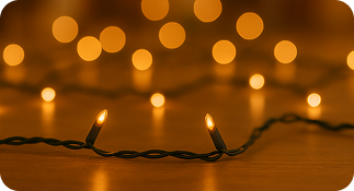 Λαμπάκια με θερμό φωτισμό