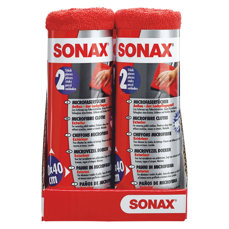 Sonax Πανί Μικροϊνών για Αμάξωμα & Γυάλισμα 40x40cm Σετ 2 Τεμ.