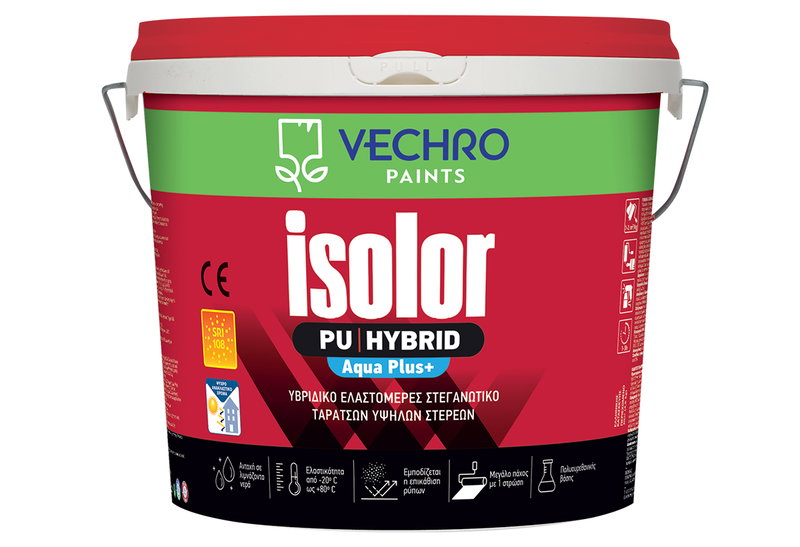 Στεγανωτικό Ταρατσών Υβριδικό Vechro Isolor Hybrid 3lt Κεραμιδί