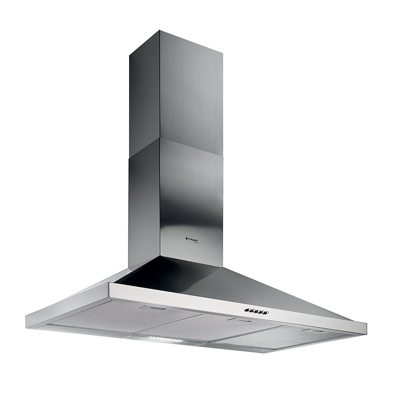 Pyramis Ecoline Απορροφητήρας Καμινάδα 90cm Inox
