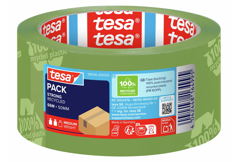 Tesa Ταινία Συσκευασίας Eco & Strong 66mx50mm Πράσινη