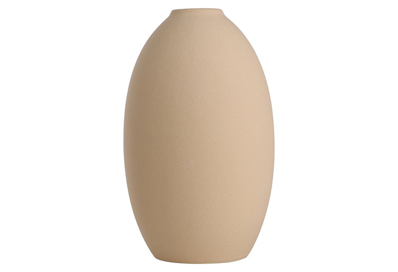 Βάζο Κεραμικό Eglo Living Anjabe 18.5cm Κρεμ
