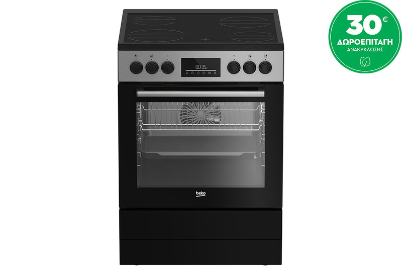 Beko CUV6732XG Κουζίνα Κεραμική