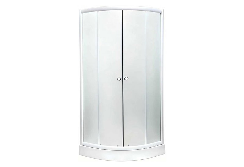 Σετ Καμπίνα Ντους Kadda 80x195cm με Τζάμι 4mm Ματ και Βάση Ντους Λευκή