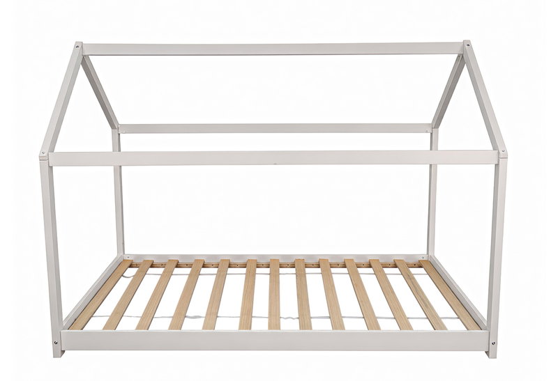 Παιδικό Κρεβάτι Μονό Montessori Nest Μ196xΠ97xΥ140.5cm Λευκό