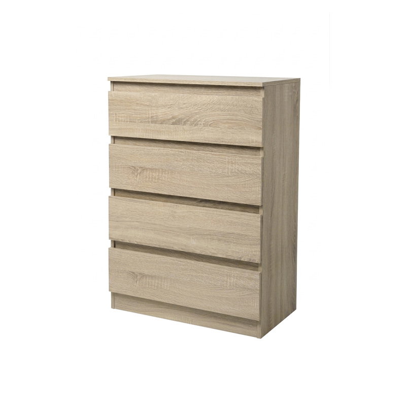 Συρταριέρα Nordia Natural με 4 Συρτάρια Μ80xΠ48xΥ100cm