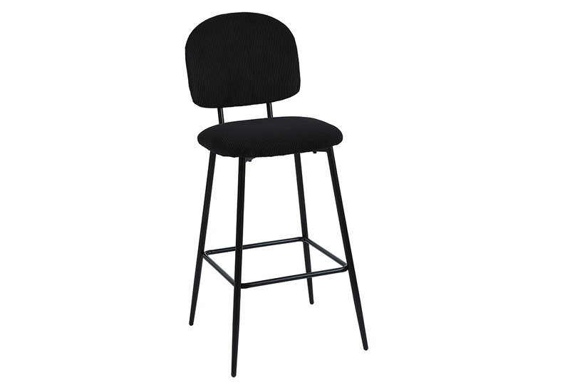 Σκαμπό Μπαρ Melia Μ52xΠ43xΥ108.5cm Μαύρο