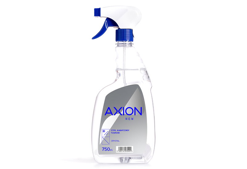 Υγρό Τζαμιών Axion Crystal με Ψεκαστήρα 750ml