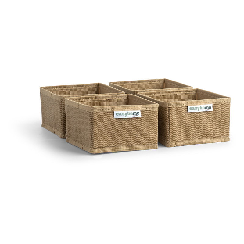Σετ Θήκες Οργάνωσης Συρταριού Easy Home 4τμχ Non Woven