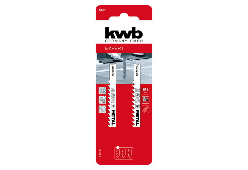 Σετ Πριονόλαμες Μετάλλου KWB Μέτριας Κοπής U BIM 2τμχ