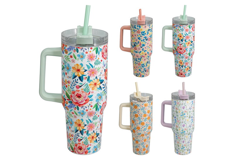Ποτήρι Θερμός Floral 1.2lt σε Διάφορα Σχέδια