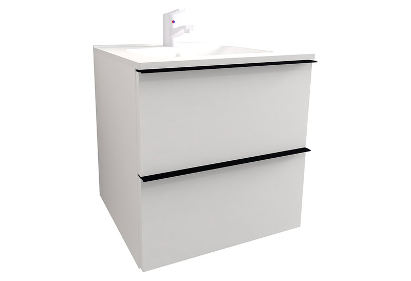 Πάγκος Επίπλου Μπάνιου Loft White 55cm