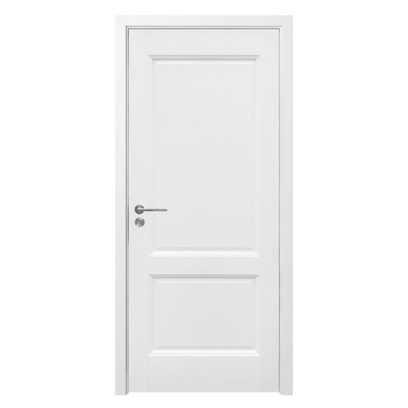 Πόρτα Εσωτερική με Κάσα MDF G8 Αναστρέψιμη Π88xΥ203cm Λευκή Toledo Διπλό Περβάζι