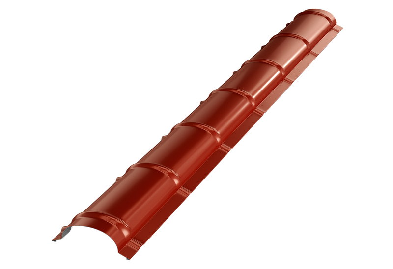 Μεταλλική Κορυφογραμμή Στέγης Bilka RAL3011 0.4mm