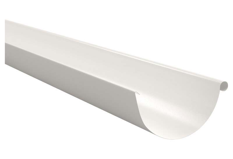 Μεταλλική Υδρορροή Bilka Λευκή 0.35mm 125/2m