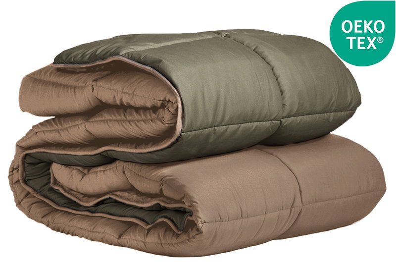 Πάπλωμα Διπλό Ionion Bicolor 240x220cm Praline