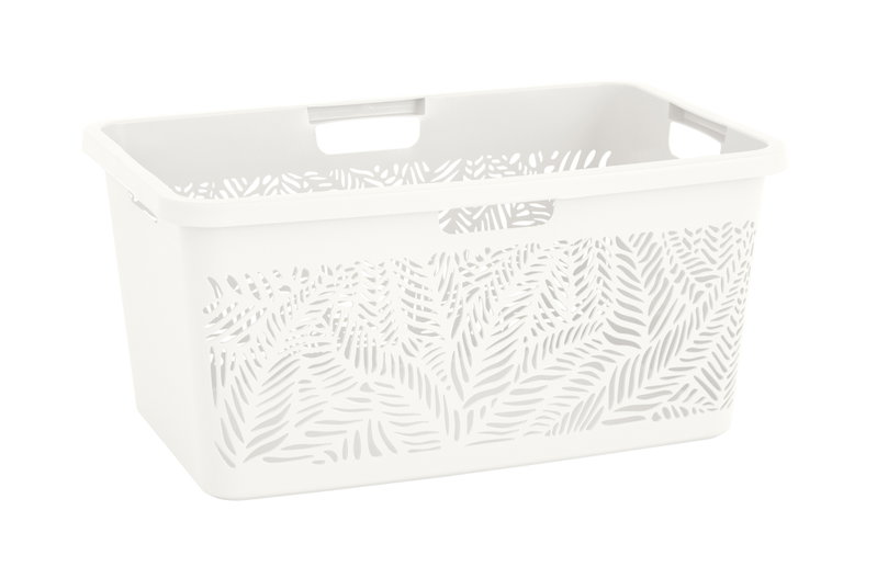 Καλάθι Ρούχων DEA Home Jungle Λευκό 47lt