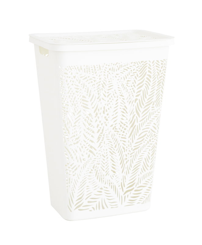 Καλάθι Απλύτων DEA Home Jungle Λευκό 55lt