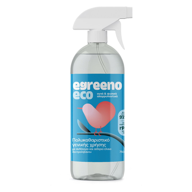 Πολυκαθαριστικό Γενικής Χρήσης Egreeno Eco 750ml με Αιθέρια Έλαια