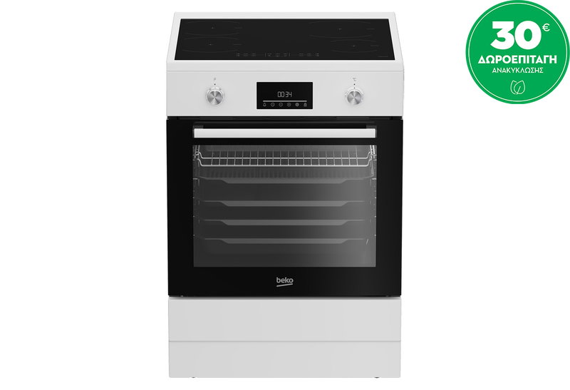 Beko FBMA6930GW Κουζίνα Επαγωγική
