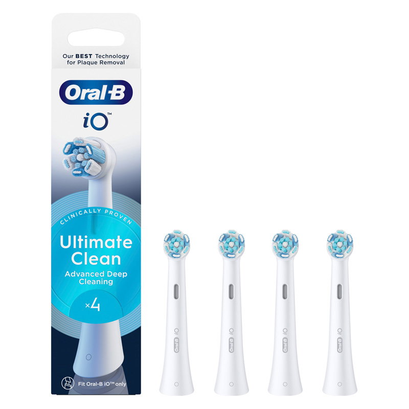Oral-B iO Ultimate Clean Κεφαλές Οδοντόβουρτσας Λευκές 4τμχ