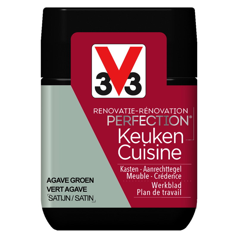 Χρώμα Ανακαίνισης V33 Renovation Perfection Kitchen Agave Green Satin 75ml