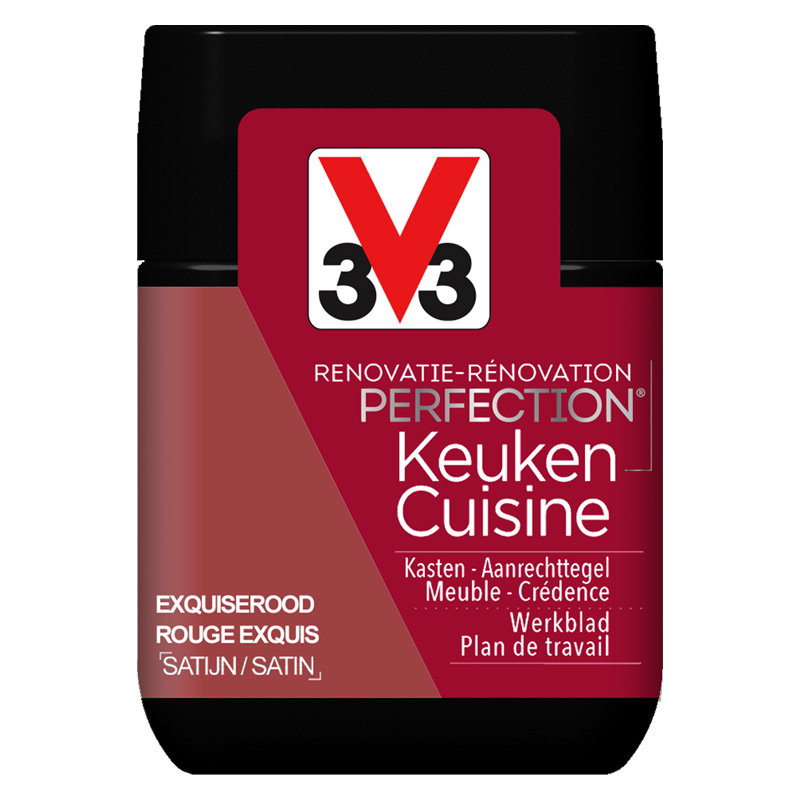 Χρώμα Ανακαίνισης V33 Renovation Perfection Kitchen Red Satin 75ml