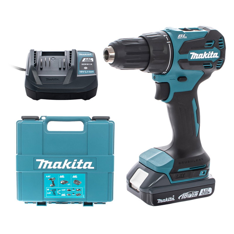 Σετ Κρουστικό Δραπανοκατσάβιδο Makita DHP490WV LXT Basic 18V με Μπαταρία & Φορτιστή