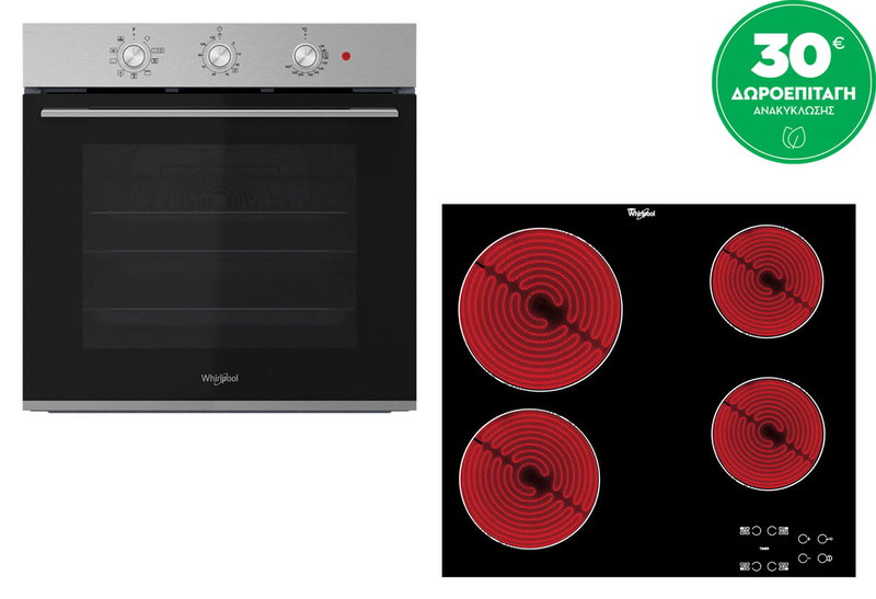 Whirlpool AKT 8090 LX & OMK38HU0X Σετ Εντοιχισμού