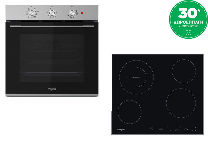 Whirlpool AKT 8601 IX & OMK38HU0X Σετ Εντοιχισμού