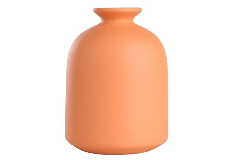 Βάζο Κεραμικό Eglo Living Anjabe 16.4cm Πορτοκαλί