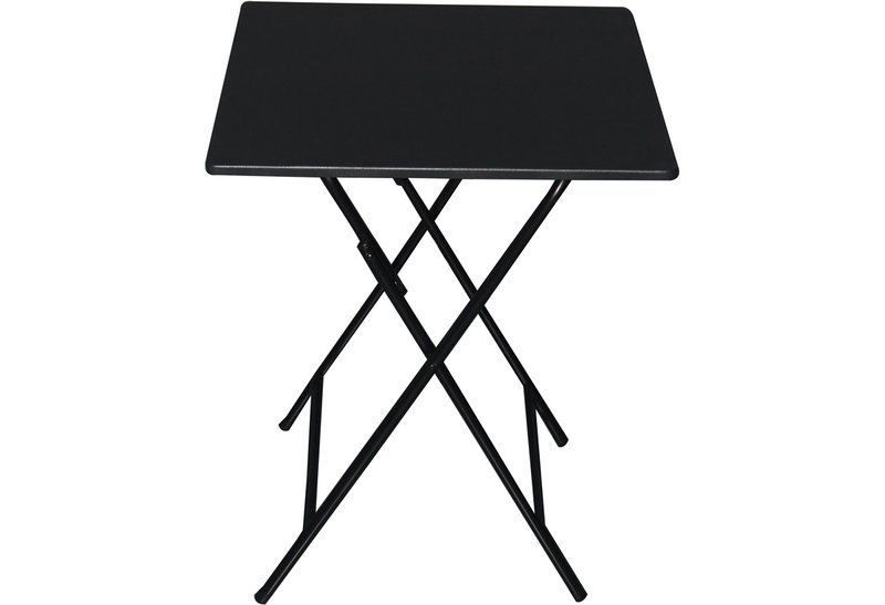 Τραπέζι Πτυσσόμενο Wenke Μαύρο Μ60xΠ60xΥ75.5cm