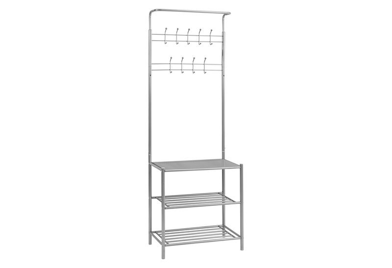 Έπιπλο Εισόδου Μ94xΠ35xΥ115cm Ασημί