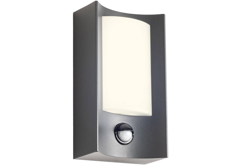 Απλίκα Εξωτερικού Χώρου LED Smarter Warp SMD 8W IP44 3000K Μαύρη με Αισθητήρα