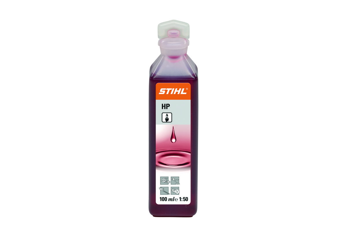 Απεικονίζει Λάδι Κινητήρων HP 100mL Stihl.