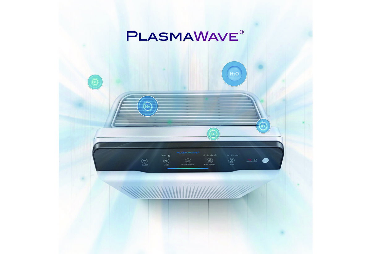 Στη φωτογραφία απεικονίζεται η λειτουργία Plasma Wave του καθαριστή Winix Zero