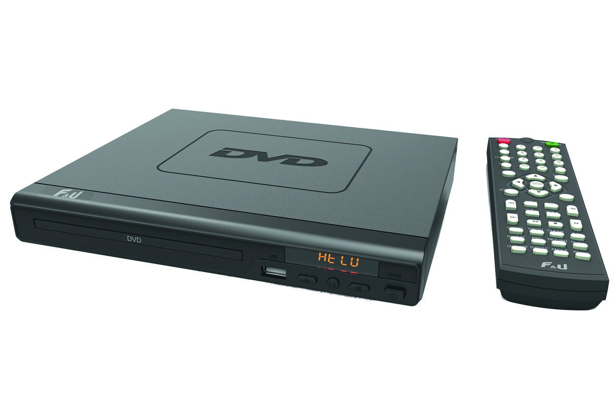 Απεικονίζεται το DVD player με το τηλεχειριστήριο.