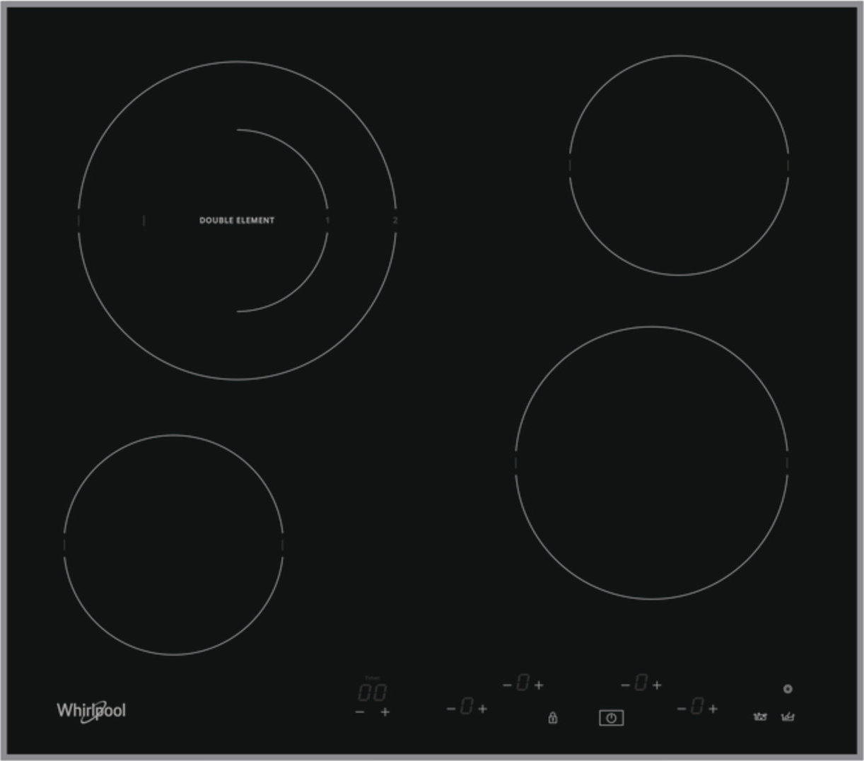 Απεικονίζει Εστία AKT 8601 IX Whirlpool.