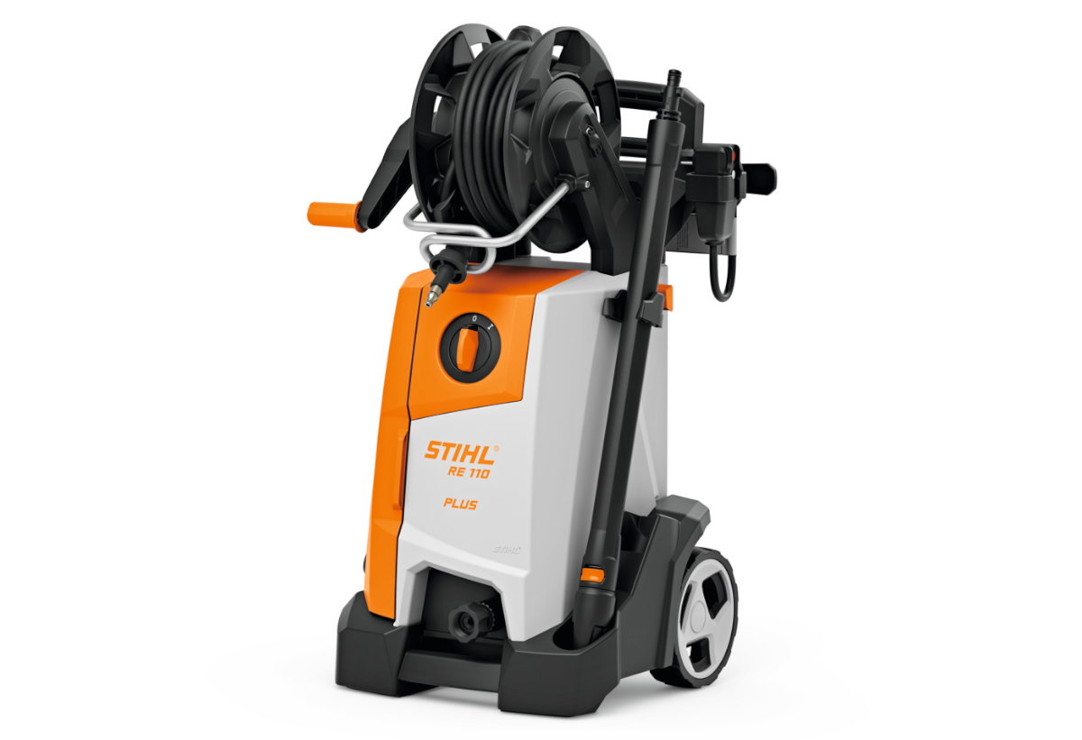 Απεικονίζει Πλυστικό Υψηλής Πίεσης RE 110 Stihl 150bar.