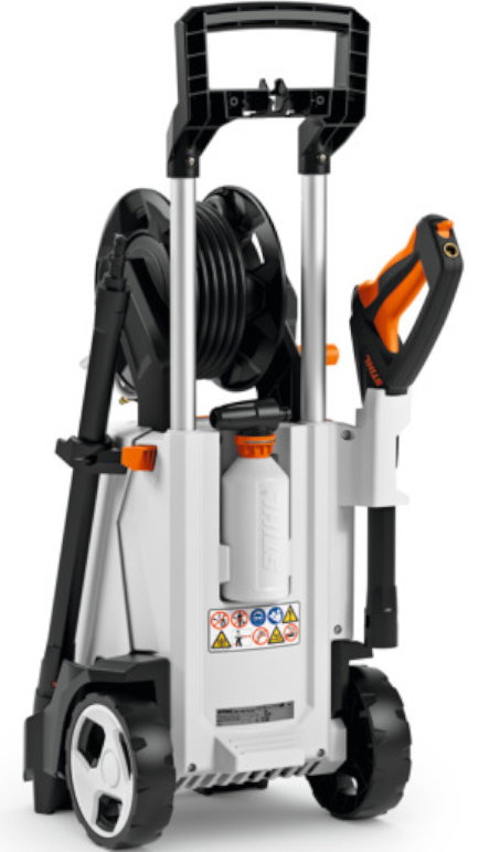 Απεικονίζει Πλυστικό Υψηλής Πίεσης RE 130 PLUS Stihl 135bar.