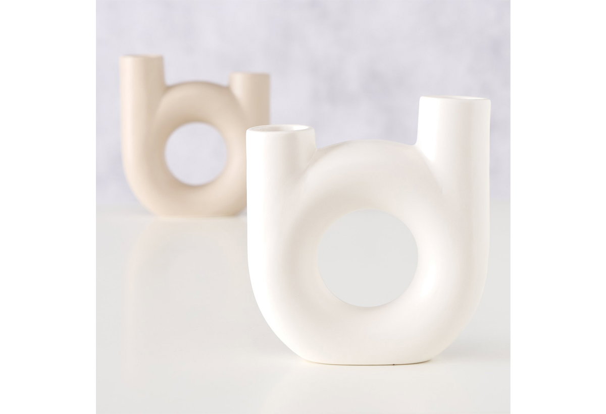 Boltze Βάζο Samoya 14x15cm σε 2 Αποχρώσεις