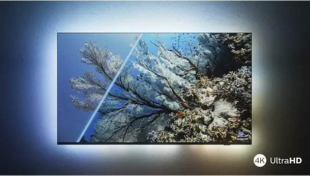 Στην εικόνα απεικονίζεται το 4K της τηλεόρασης
