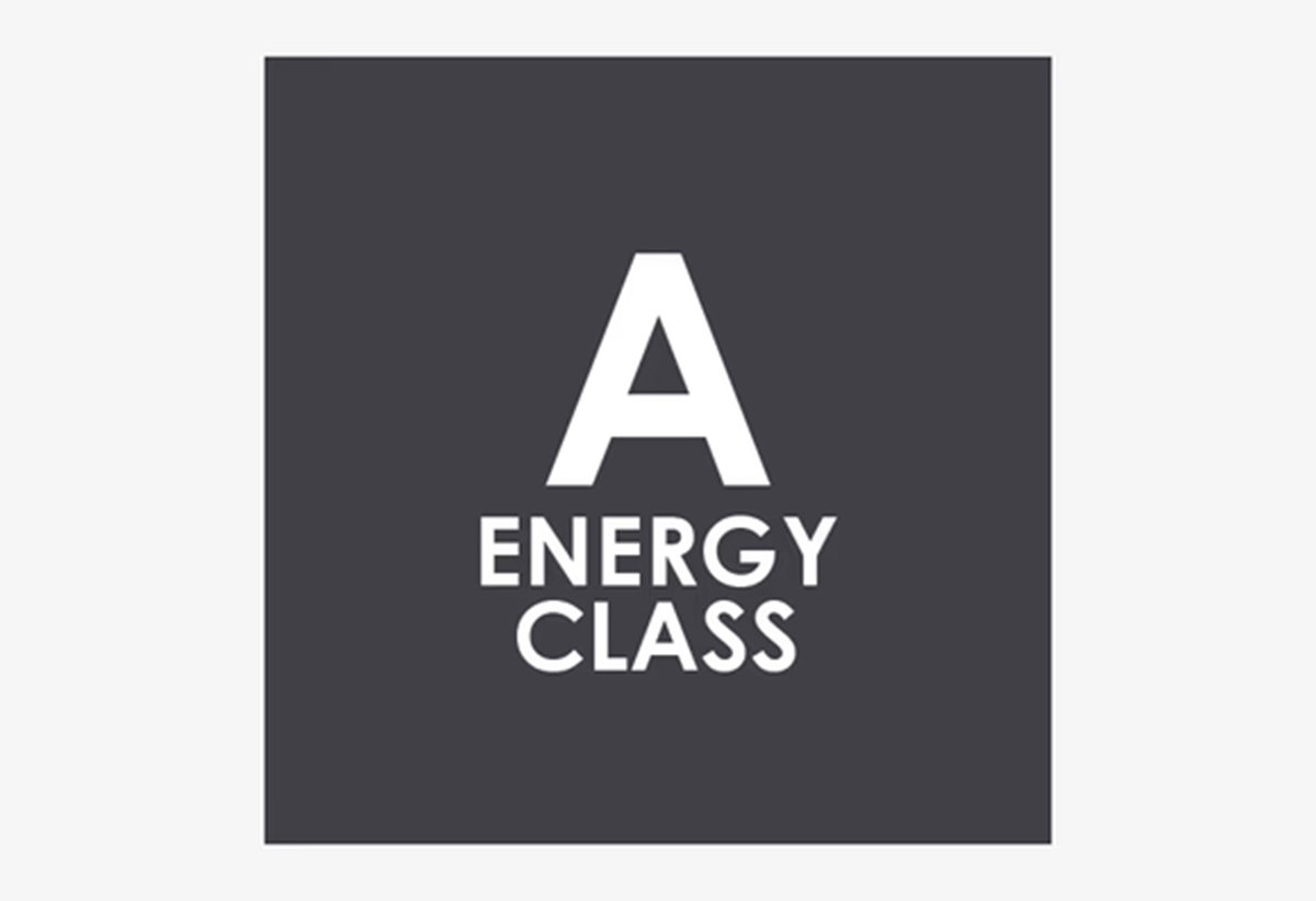 Απεικονίζεται αυτοκόλλητο A Energy Class.