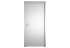 Πόρτα Laminate Λευκή 80X214cm, Αριστερή με Κάσωμα