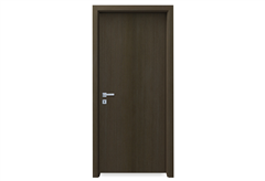 Πόρτα Laminate Black Oak 90X214cm, Δεξιά με Κάσωμα