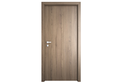 Πόρτα Eurostill με Επένδυση Πολυπροπυλενίου 70x214cm Dark Tweedy Αριστερή με Κάσα