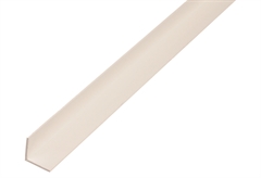Προφίλ PVC Γωνιακό 15X15X1,2mm, Μήκος 1M, Λευκό
