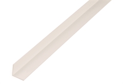 Προφίλ PVC Γωνιακό 20X20X1,5mm, Μήκος 1M, Λευκό