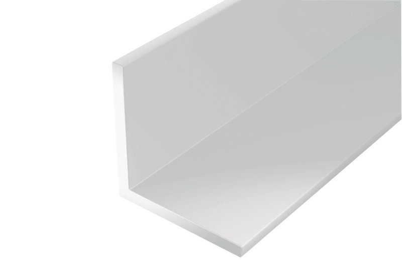 Προφίλ Γωνιακό PVC 20x20x1,5mm, Μήκος 2m, Λευκό